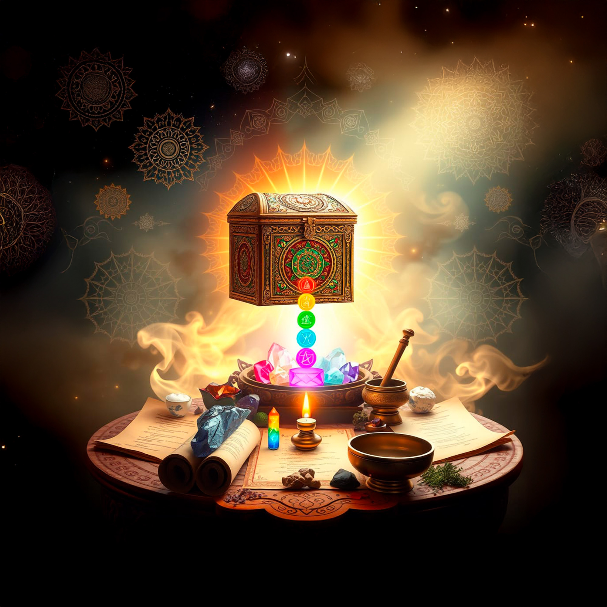 Caja mágica de chakras